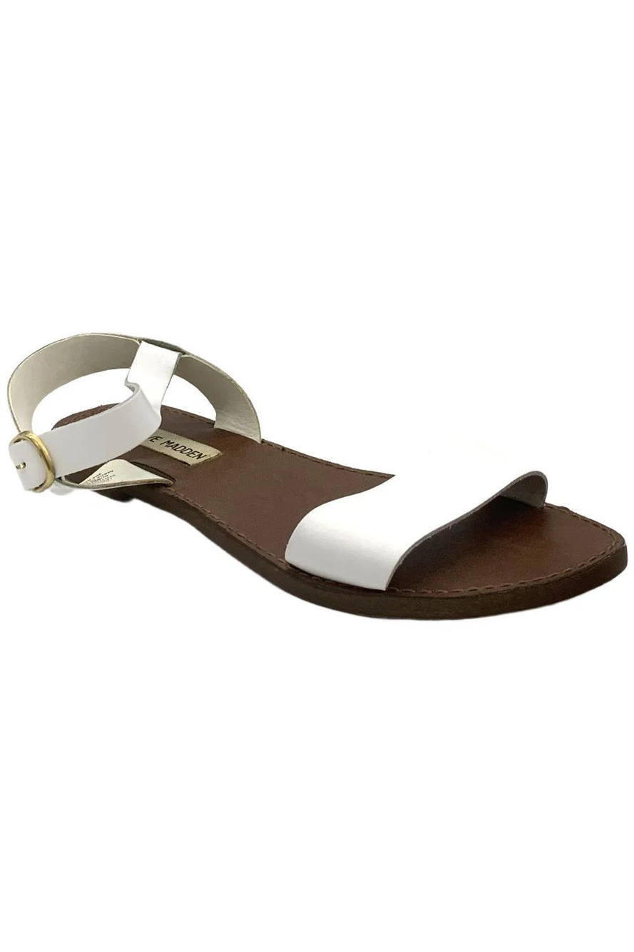 Steve Madden Women's Donddi Sandal White - Medium